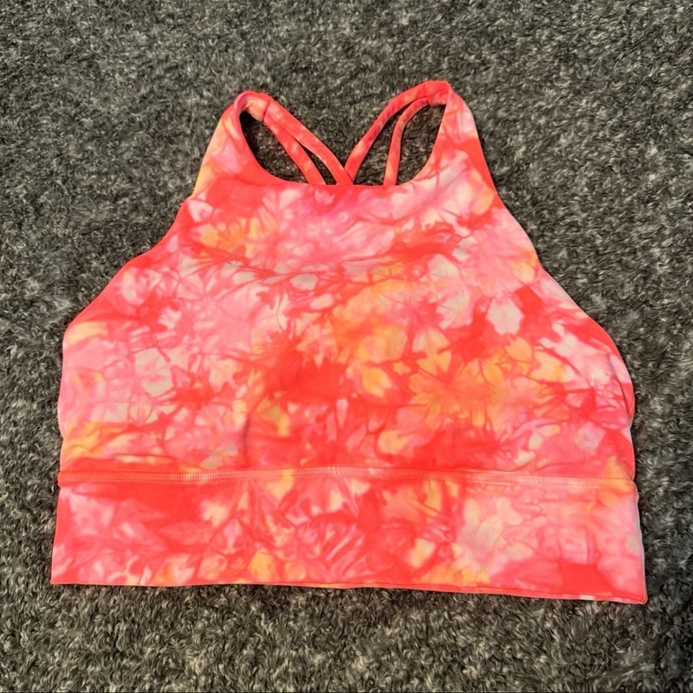Lululemon Energy High Neck Long Line Sports Bra (Size 8)